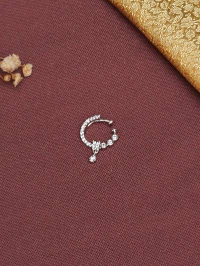 house of common Silver Plated Alloy Nose Ring