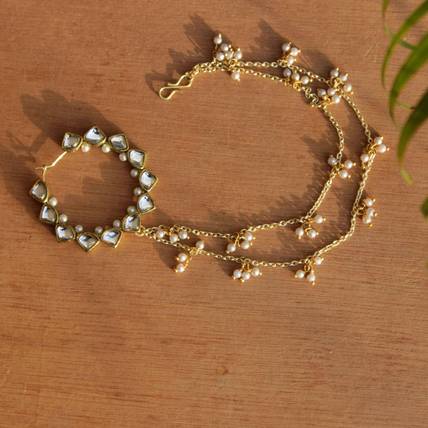 Beabhika Gold-plated Plated Alloy Nose Ring