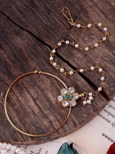 Shonas Style Beads Enamel Plated Alloy Nathiya