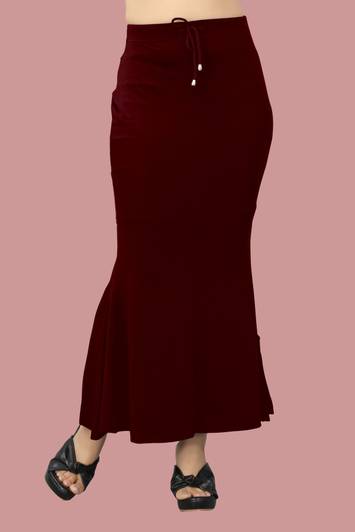 SHAYONAM K.MT._Fish_Maroon_XXL_Saree Shapewear shapewear petticoat For women Lycra Blend Petticoat
