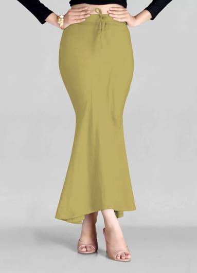 Spangel Fashion khakhi Petticote Lycra Blend Petticoat