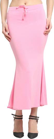 Sugathari FISHCUT SHAPEWEAR BABY PINK Lycra Blend Petticoat