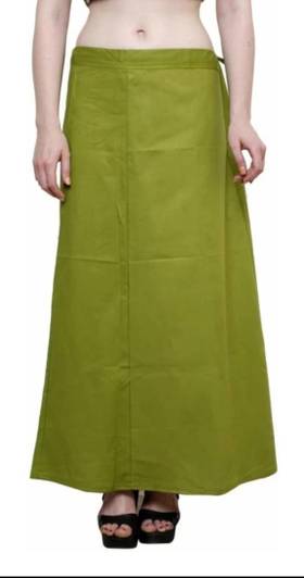IFG fashion Light green petticoat Pure Cotton Petticoat