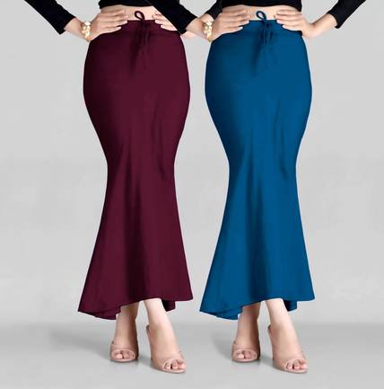 Spangel Fashion Peticoat Purple+Morpitch Lycra Blend Petticoat