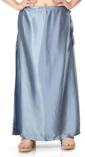 KAVYA DESIGNERS Grey Satin Petticoat17 Pure Satin Petticoat