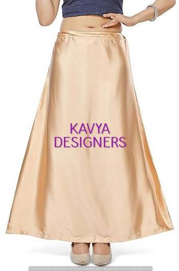 Aarvi styles GOLDEN COLOUR PETTICOAT131 Pure Satin Petticoat