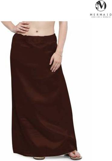 Mermaid Brown SP Satin Blend Petticoat