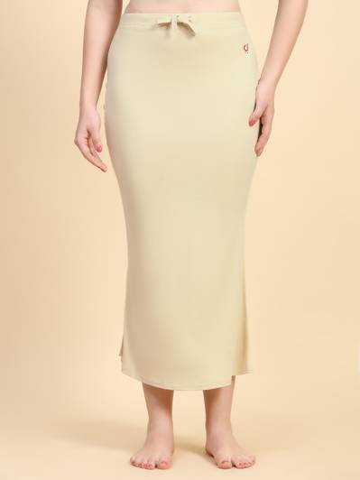 Trendmalls TM-P001-Beige-XXL Lycra Blend Petticoat