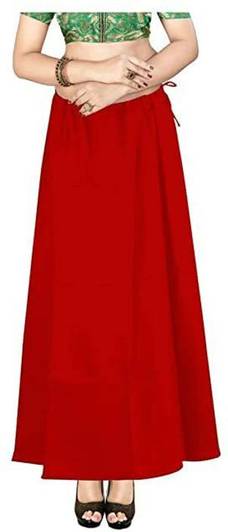 Anu Red Petticoat_38 Pure Cotton Petticoat