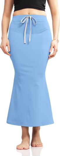 KANISHTHA Sky Blue Saree Shapewear for Women Lycra Blend Petticoat