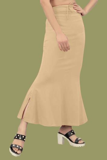 SANDIAM SALES dp.._Fish_Cream_XXL_Saree Shapewear shapewear petticoat For Women Lycra Blend Petticoat
