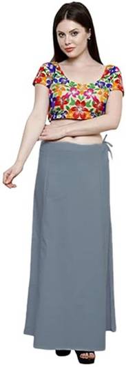 KAVYA DESIGNERS COTTON PETTICOAT GREY S97 Pure Cotton Petticoat