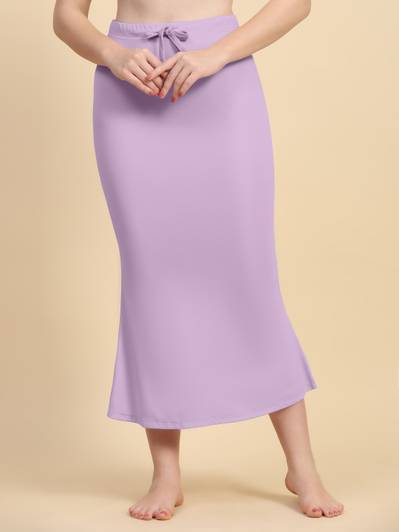 Trendmalls TM-P001-Pale Purple-L Lycra Blend Petticoat