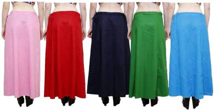 Routh 100% Cotton COMBO Petticoat For Women Pack Of 2 Pure Cotton Petticoat