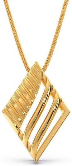 Candere by Kalyan Jewellers Lightweight 18kt Yellow Gold Pendant