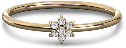 Bliss diamonds Flower ring 18kt Diamond Yellow Gold ring
