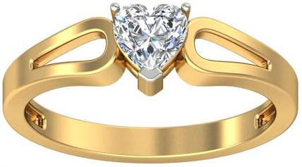 avsar AVR613YB 14kt Cubic Zirconia Yellow Gold ring