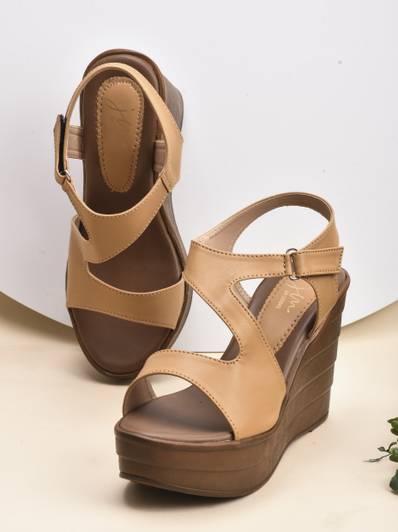 jm looks Girls Slip-on Wedges