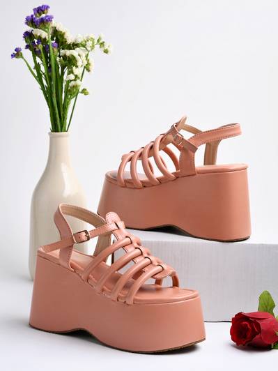 SHOETOPIA Girls Buckle Wedges