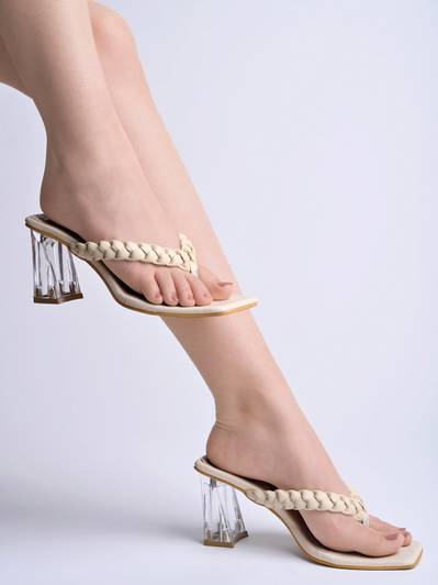 SHOETOPIA Girls Slip-on Heels