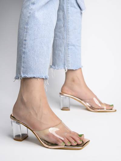 SHOETOPIA Girls Slip-on Heels