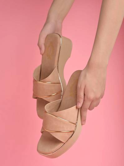 SHOETOPIA Girls Slip-on Heels