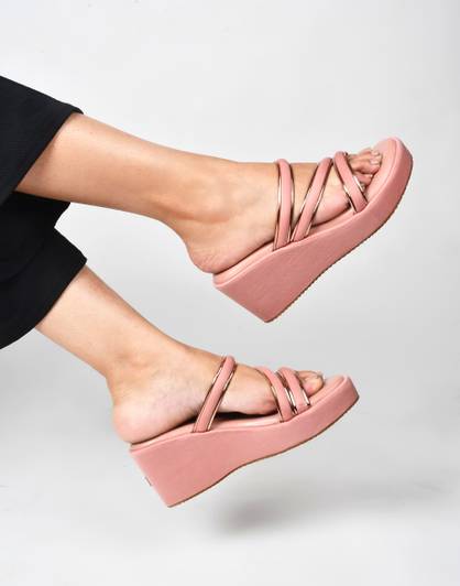 TRYME Girls Slip-on Wedges