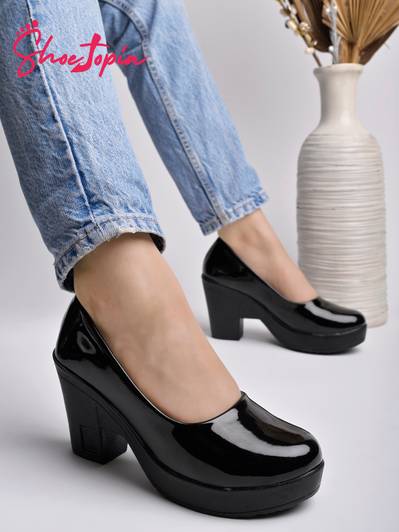 SHOETOPIA Girls Slip-on Heels