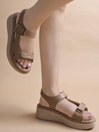 SHOETOPIA Girls Velcro Flats