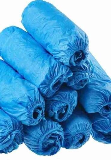 PREQURE Disposable Shoe Covers PP (Polypropylene) Blue Flat Shoe Cover, Toes Shoe Cover, Boots Shoe Cover, High Heeled Shoe Cover