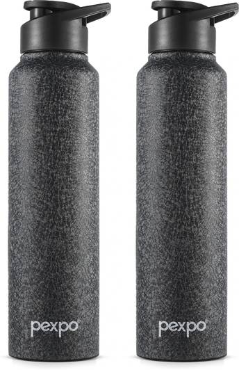 pexpo 1000 ml Sports and Hiking Stainless Steel Water Bottle, Chromo 950 ml Steel Bottle