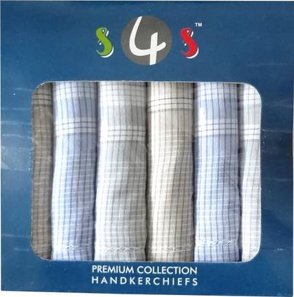 S4S Men's 100% Cotton Premium Collection ["Multicolor"] Handkerchief
