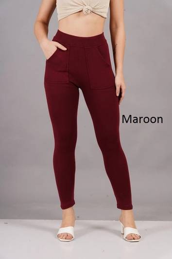 house of common Maroon Jegging