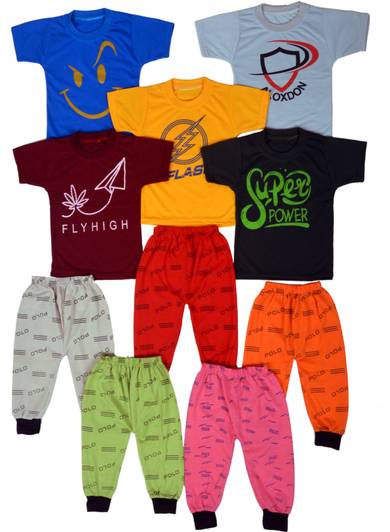 MA GROUP OF COMPANY Baby Boys & Baby Girls Casual T-shirt Track Pants