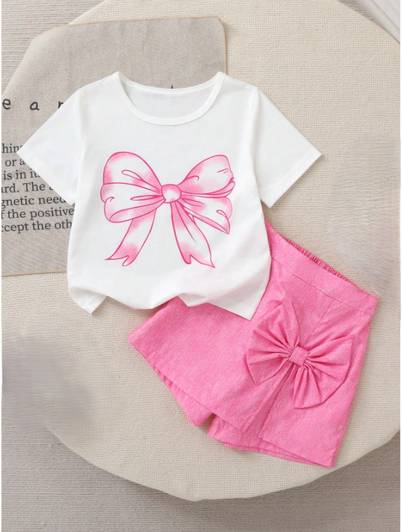 SHINYTHREADS Girls Casual T-shirt Shorts