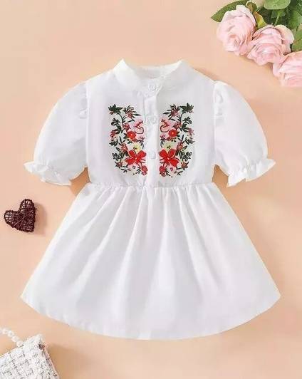MYTEX FASHION Indi Girls Midi/Knee Length Festive/Wedding Dress