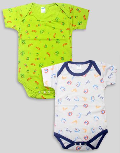 INFANT Romper For Baby Boys & Baby Girls Casual Printed Pure Cotton