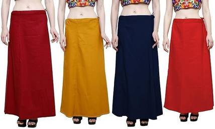 ANANT CREATION 100% COTTON WOMENS PETICOAT INSKIRT Cotton Blend Petticoat