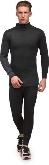 ALFA High Neck Winter Wear Solid Men Top - Pyjama Set Thermal