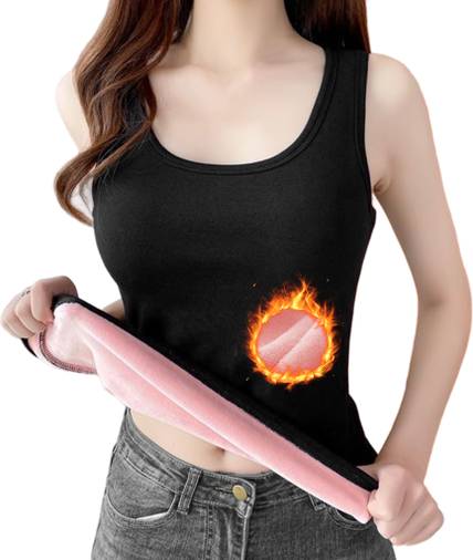 LQZ Thermal Tank Top Womens Fleece Undershirt Base Layer Women Top Thermal