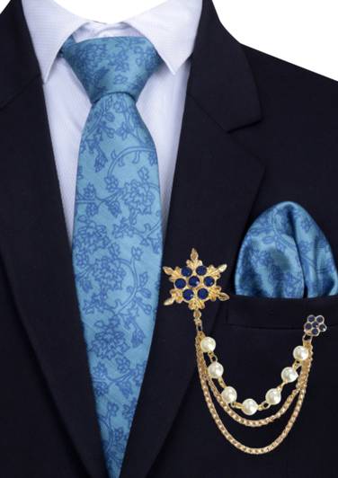 Voxon Floral Print Tie