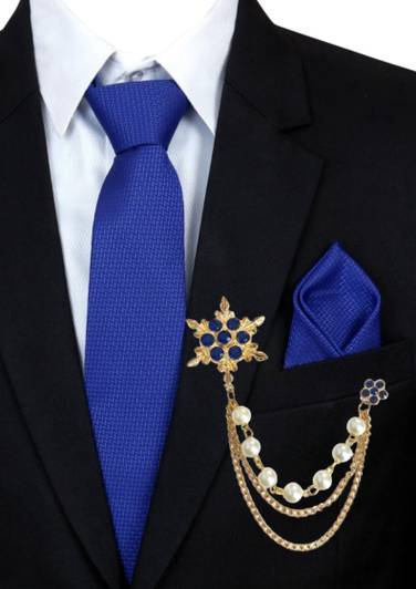 Voxon Woven, Self Design, Embellished Tie