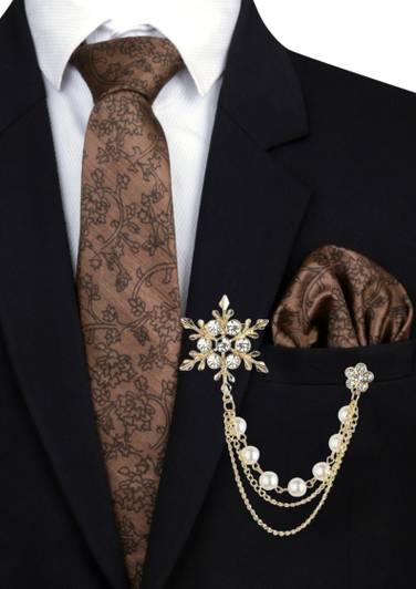 Voxon Floral Print Tie