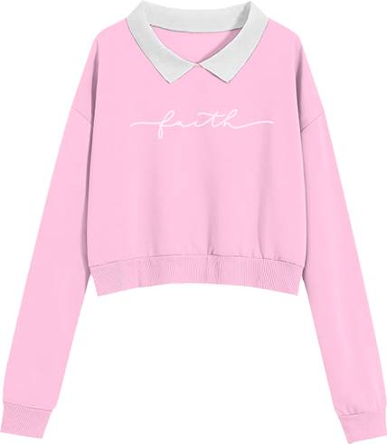 FUNKY MONKEY Girls Casual Cotton Blend Crop Top