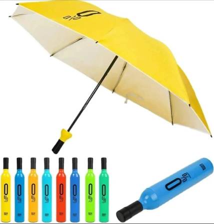 VISHMART New Trending Decent Look Deco Wine Bottle Travel Umbrella Umbrella