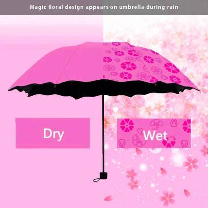 Adorazone UV-Rays Safe 23" Large Size 3-Fold Umbrella, Magic Umbrella For Men,Women & Kids Umbrella