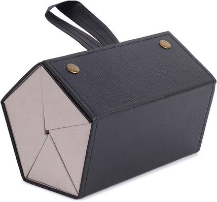 WROPZO Sunglasses Organizer 5 Slots Compact Travel Glasses Case Multiple Pairs Eyeglasses Storage Box Hanging Eyewear Holder Vanity Box