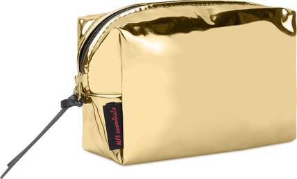 NFI essentials I44 Gold Vanity Cosmetic Pouch,Makeup Organizer,Makeup Pouch. Vanity Box
