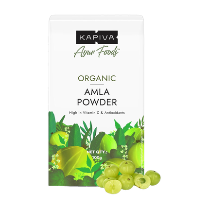 Kapiva Organic Amla Powder, Supports Healthy Hair & Gut Health, From 100% Natural Amlas (100 g)