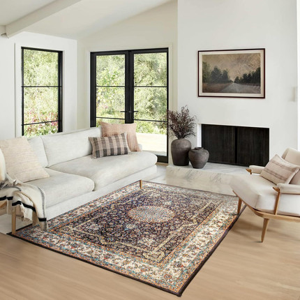 STATUS 150 cm  X 210 cm Velvet Carpet (Rectangle, Multicolor)